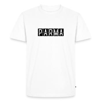 Parma Airport Sign - Men's Premium Organic T-Shirt - white - Front - Nico (187cm)