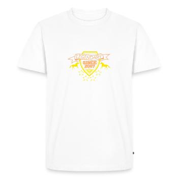Year 2007 - Men's Premium Organic T-Shirt - white - Front - Nico (187cm)