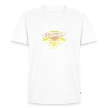 Legendary 1998 - Men's Premium Organic T-Shirt - white - Front - Nico (187cm)