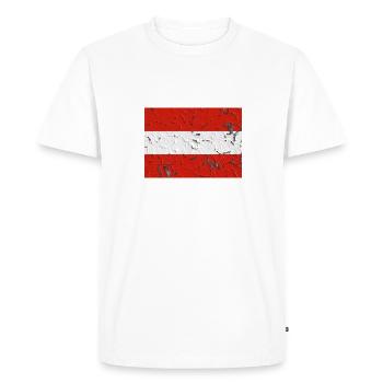 Gift for Austria - Men's Premium Organic T-Shirt - white - Front - Nico (187cm)
