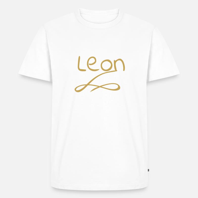 leon als leon - Männer Premium Bio T-Shirt - undefined