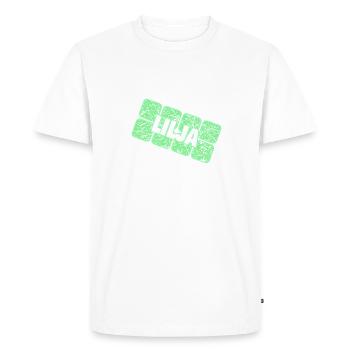 Lilya - Men's Premium Organic T-Shirt - white - Front - Nico (187cm)