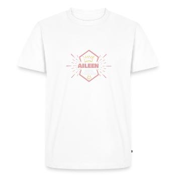Aileen as a first name - Men's Premium Organic T-Shirt - white - Front - Nico (187cm)