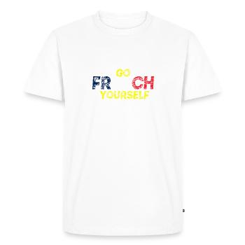 Allez-y vous-même Idée cadeau France - T-shirt Premium bio Homme - blanc - Devant - Nico (187cm)