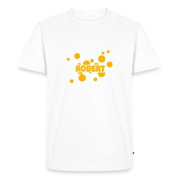Robert as Robert - Men's Premium Organic T-Shirt - white - Front - Nico (187cm)