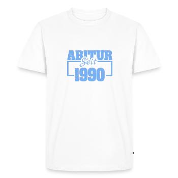 1990 - T-shirt Premium bio Homme - blanc - Devant - Nico (187cm)