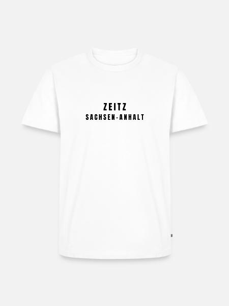 Zeitz Sachsen-Anhalt - Männer Premium Bio T-Shirt - Weiß