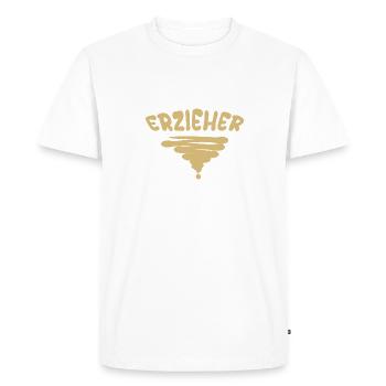 Educator as a profession - Men's Premium Organic T-Shirt - white - Front - Nico (187cm)