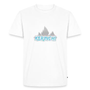 Mount Kerinchi - Men's Premium Organic T-Shirt - white - Front - Nico (187cm)