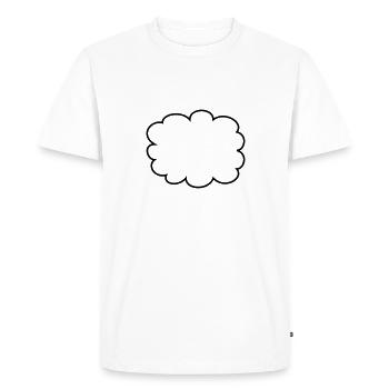 Cloud, bubble - T-shirt Premium bio Homme - blanc - Devant - Nico (187cm)