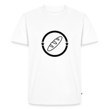 Baker Bakery Boulanger Bäcker Bäckerei Boulangerie - Men's Premium Organic T-Shirt - white - Front - Nico (187cm)