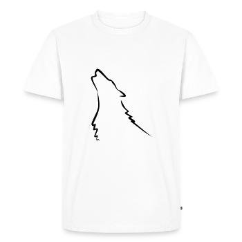 Wolf, Husky - T-shirt Premium bio Homme - blanc - Devant - Nico (187cm)