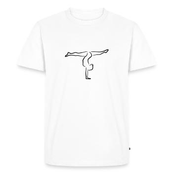 Gymnast, Gymnastics - T-shirt Premium bio Homme - blanc - Devant - Nico (187cm)