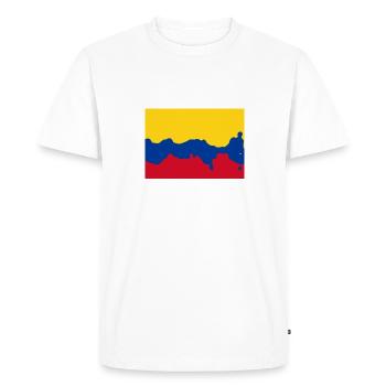 Colombie - T-shirt Premium bio Homme - blanc - Devant - Nico (187cm)