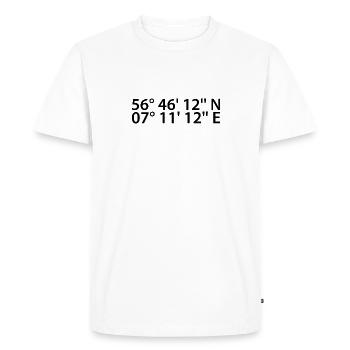 Coordonnées de Sankt Augustin - T-shirt Premium bio Homme - blanc - Devant - Nico (187cm)