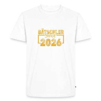 2026 - Ekologisk premium-T-shirt herr - vit - Fram - Nico (187cm)