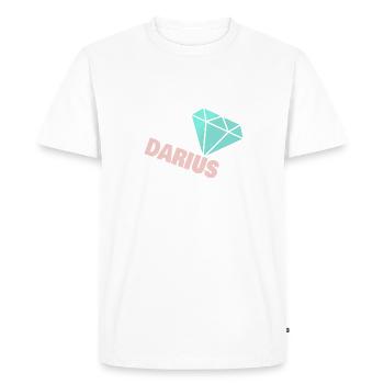 Darius as Noble - Men's Premium Organic T-Shirt - white - Front - Nico (187cm)