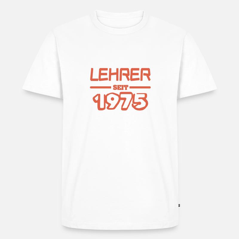 Lehrer 1975 - Männer Premium Bio T-Shirt - undefined