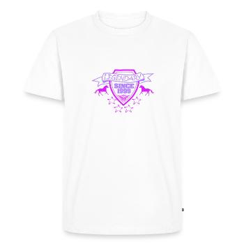 Legendary 1999 - Men's Premium Organic T-Shirt - white - Front - Nico (187cm)