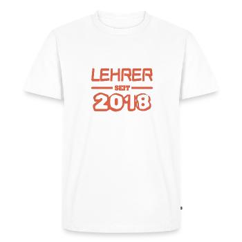 2018 - T-shirt Premium bio Homme - blanc - Devant - Nico (187cm)