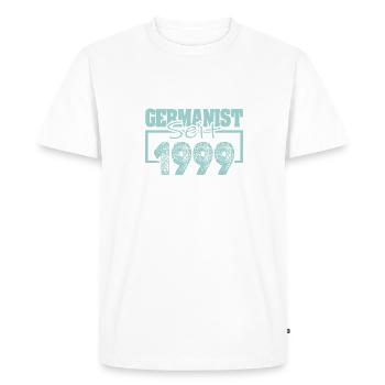 1999 - T-shirt Premium bio Homme - blanc - Devant - Nico (187cm)