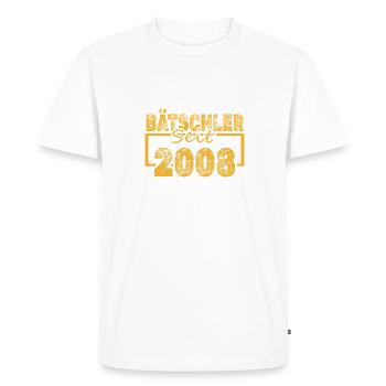 Baccalauréat 2008 - T-shirt Premium bio Homme - blanc - Devant - Nico (187cm)