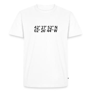 Logroño coordinates - Men's Premium Organic T-Shirt - white - Front - Nico (187cm)