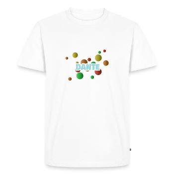 Gift First Name Dante - Men's Premium Organic T-Shirt - white - Front - Nico (187cm)