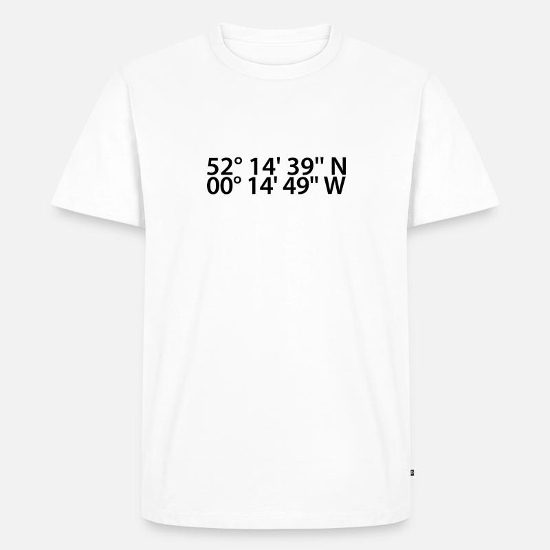 Milton coordinates - Men's Premium Organic T-Shirt - white