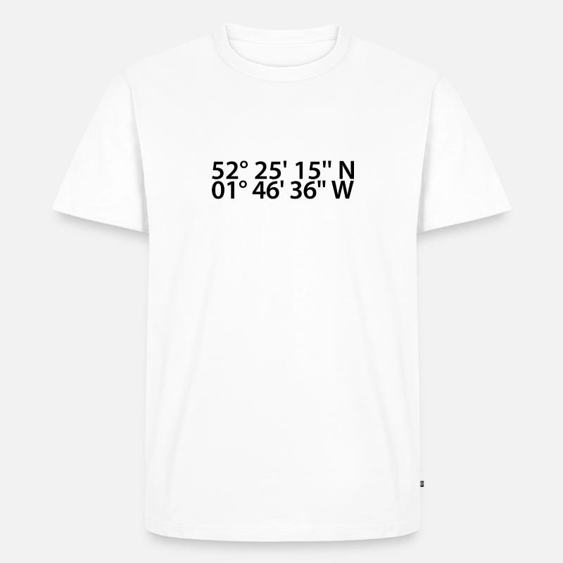 Solihull coordinates - Men's Premium Organic T-Shirt - white