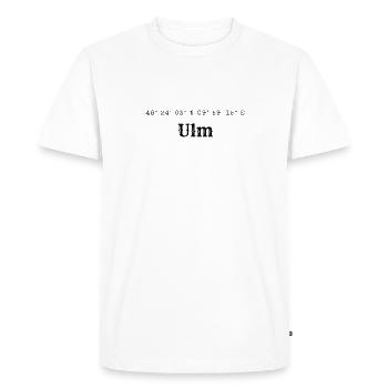 Ulm coordinates - Men's Premium Organic T-Shirt - white - Front - Nico (187cm)