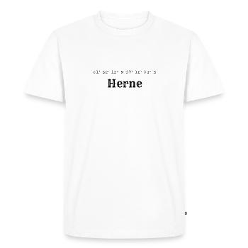 Coordonnées de Herne - T-shirt Premium bio Homme - blanc - Devant - Nico (187cm)
