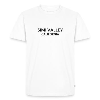 Simi Valley, Californie, États-Unis - T-shirt Premium bio Homme - blanc - Devant - Nico (187cm)