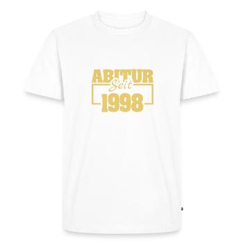 Diplôme d’études secondaires 1998 - T-shirt Premium bio Homme - blanc - Devant - Nico (187cm)