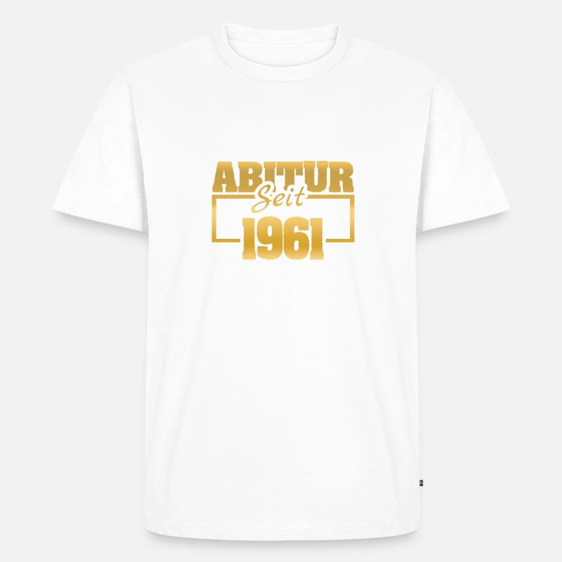 Abiturient 1961 - Männer Premium Bio T-Shirt - undefined