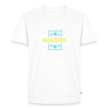 Baldur as Baldur - Men's Premium Organic T-Shirt - white - Front - Nico (187cm)