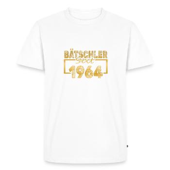 Single 1964 - Men's Premium Organic T-Shirt - white - Front - Nico (187cm)