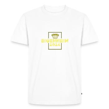 Builder 2024 - Men's Premium Organic T-Shirt - white - Front - Nico (187cm)