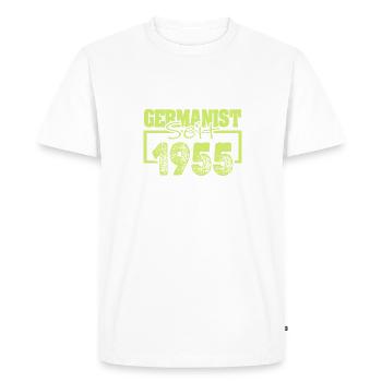 1955 - T-shirt Premium bio Homme - blanc - Devant - Nico (187cm)