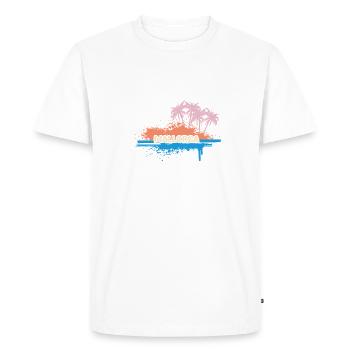 Holidays Mallorca - Men's Premium Organic T-Shirt - white - Front - Nico (187cm)