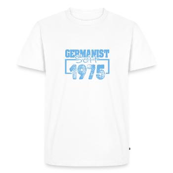 1975 - T-shirt Premium bio Homme - blanc - Devant - Nico (187cm)