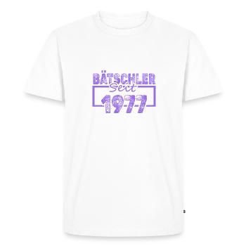 Single, 1977 - T-shirt Premium bio Homme - blanc - Devant - Nico (187cm)