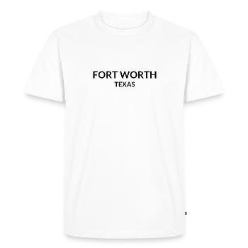 Fort Worth, Texas, États-Unis - T-shirt Premium bio Homme - blanc - Devant - Nico (187cm)