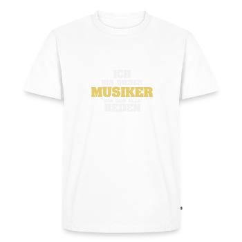 Cadeau pour les musiciens - T-shirt Premium bio Homme - blanc - Devant - Nico (187cm)