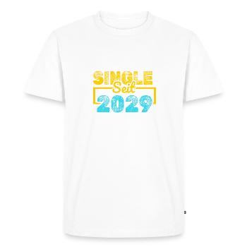 2029 - T-shirt Premium bio Homme - blanc - Devant - Nico (187cm)