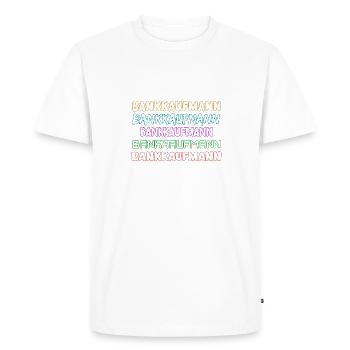 Cadeau pour banquier - T-shirt Premium bio Homme - blanc - Devant - Nico (187cm)