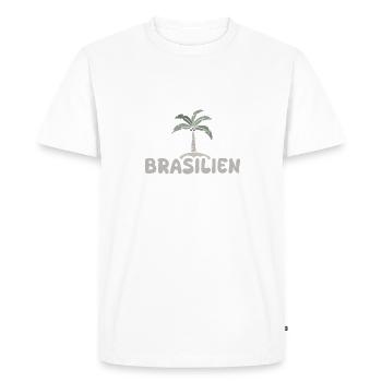 Brésil Brésil - T-shirt Premium bio Homme - blanc - Devant - Nico (187cm)