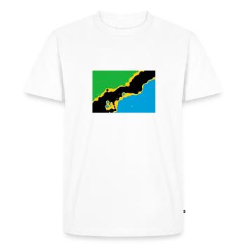 Tanzanie - T-shirt Premium bio Homme - blanc - Devant - Nico (187cm)