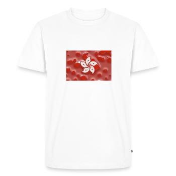 Hong Kong - Men's Premium Organic T-Shirt - white - Front - Nico (187cm)