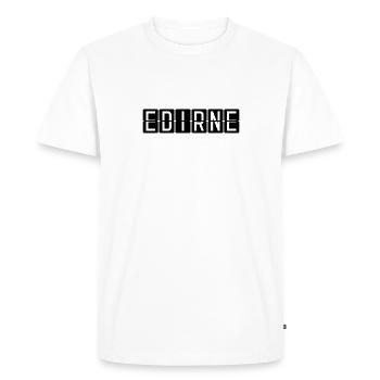 Panneau de l’aéroport d’Edirne - T-shirt Premium bio Homme - blanc - Devant - Nico (187cm)